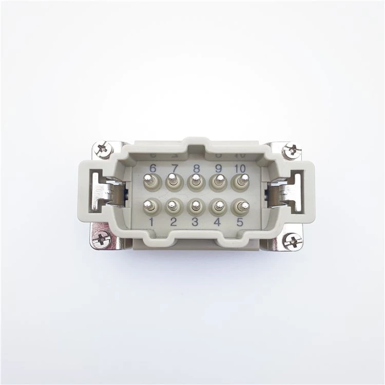 Conector retangular de 10 pinos