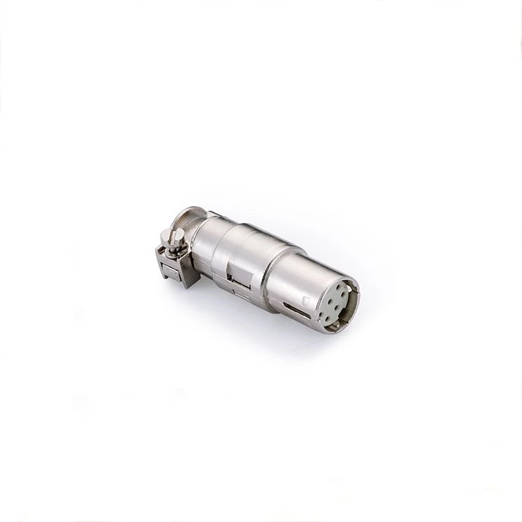Conector de crimpagem de terminal elétrico coaxial para serviço pesado