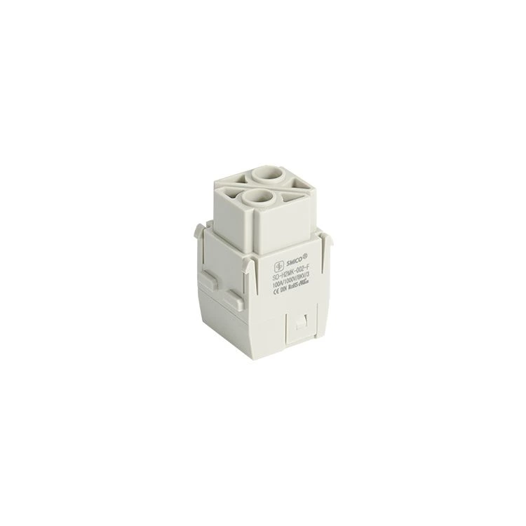Conector de 2 pinos para serviço pesado H2MK-002 100A, terminal de parafuso axial