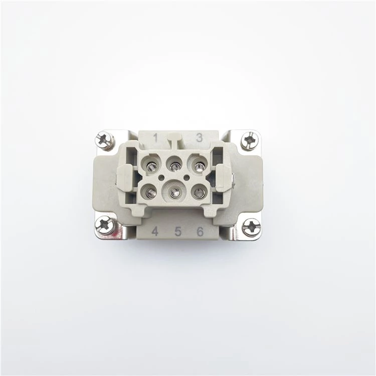 conector de alta resistência de 6 pinos