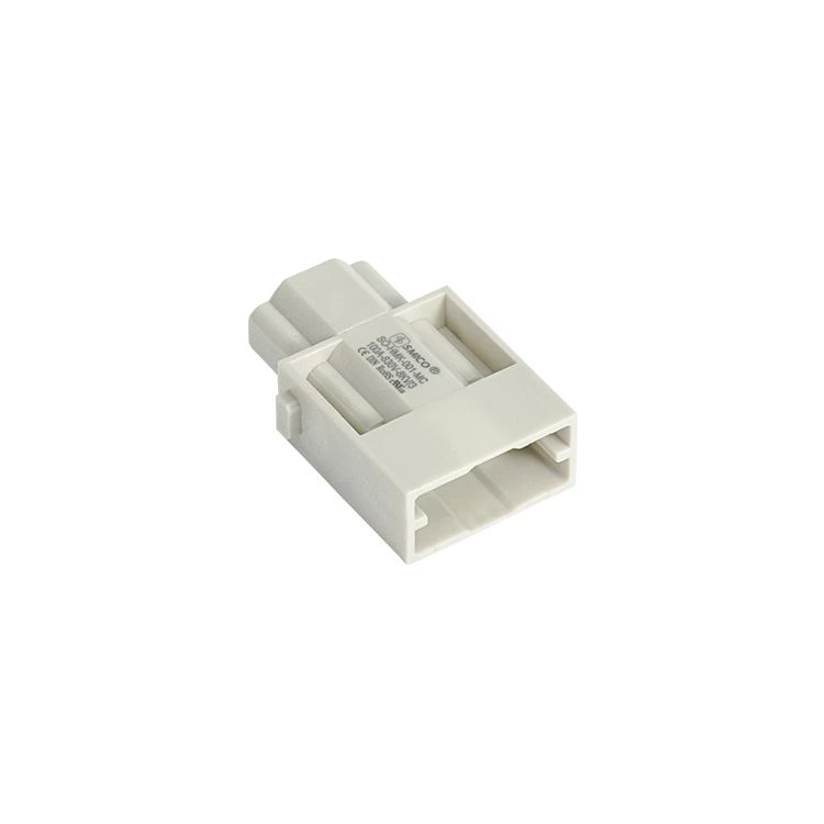 Conector elétrico modular de 1 pino 100A com contatos banhados a prata