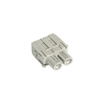 Conectores modulares HDC de 2 pinos de 40 A com contatos banhados a prata