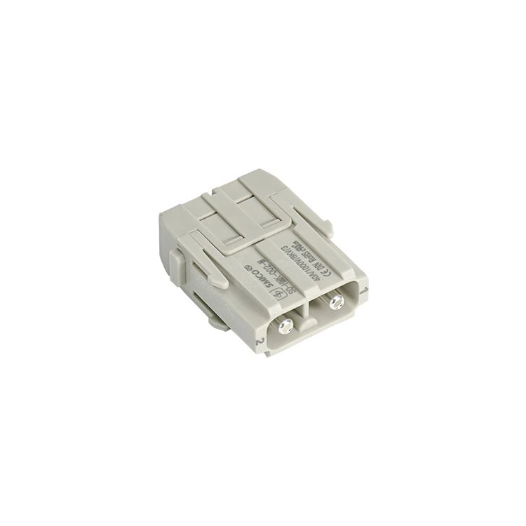 Conector elétrico modular HM para serviço pesado, parafuso axial de 40 A HMK-002