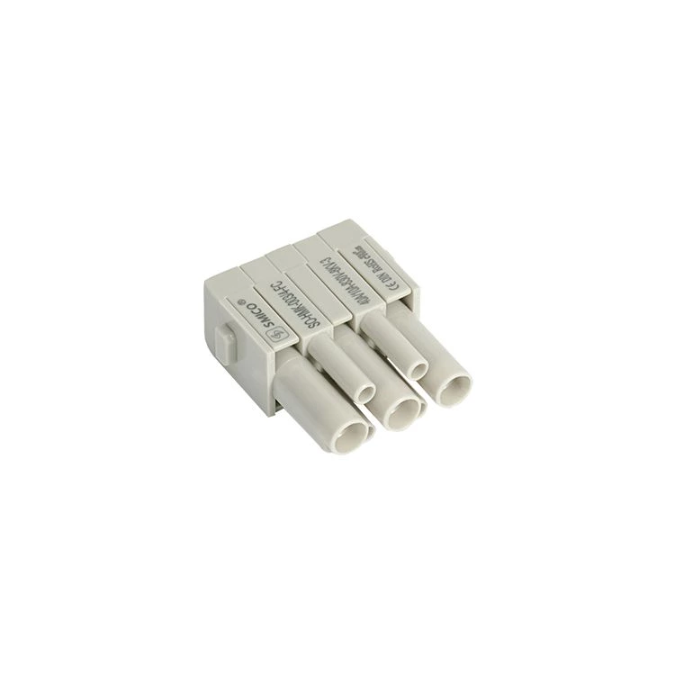 Conector elétrico de alta resistência HMK 003 plus 4, 7 pinos, com contatos de crimpagem de liga de cobre