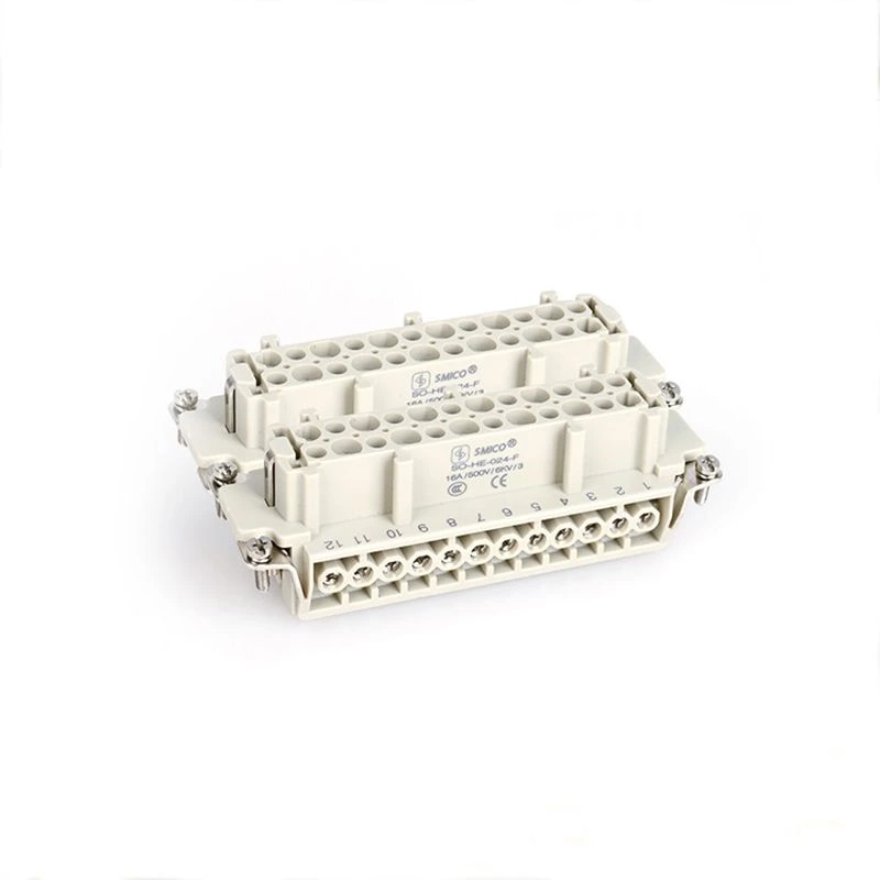 Conectores elétricos automotivos HE-048 48 pinos fêmeas inserções IP65 uso para robort