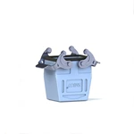 Conector de alta resistência para capô e caixa H10B, entrada lateral do capô, entrada superior