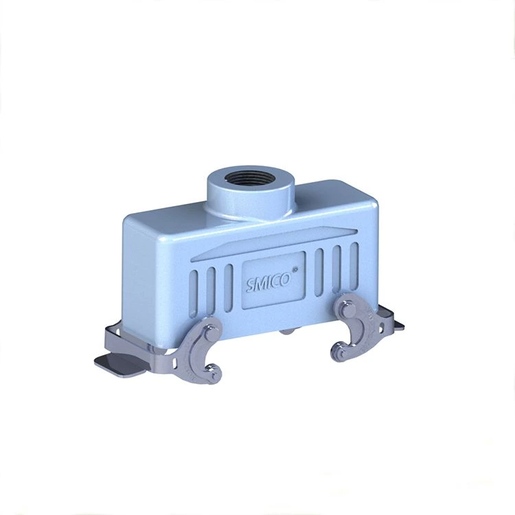 Conector industrial de dupla alavanca para serviço pesado, plugue e soquete, conector de alimentação