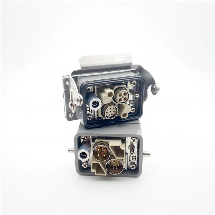 Conector de blindagem modular HDC CM BUS MV2 2PIN para serviço pesado H2M-002