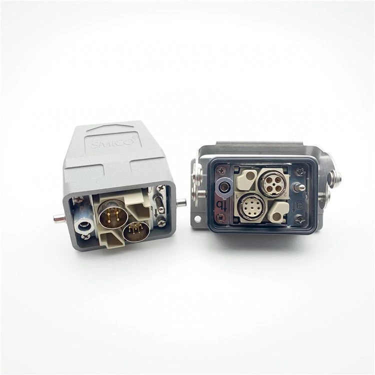Conector circular de módulo coaxial de blindagem