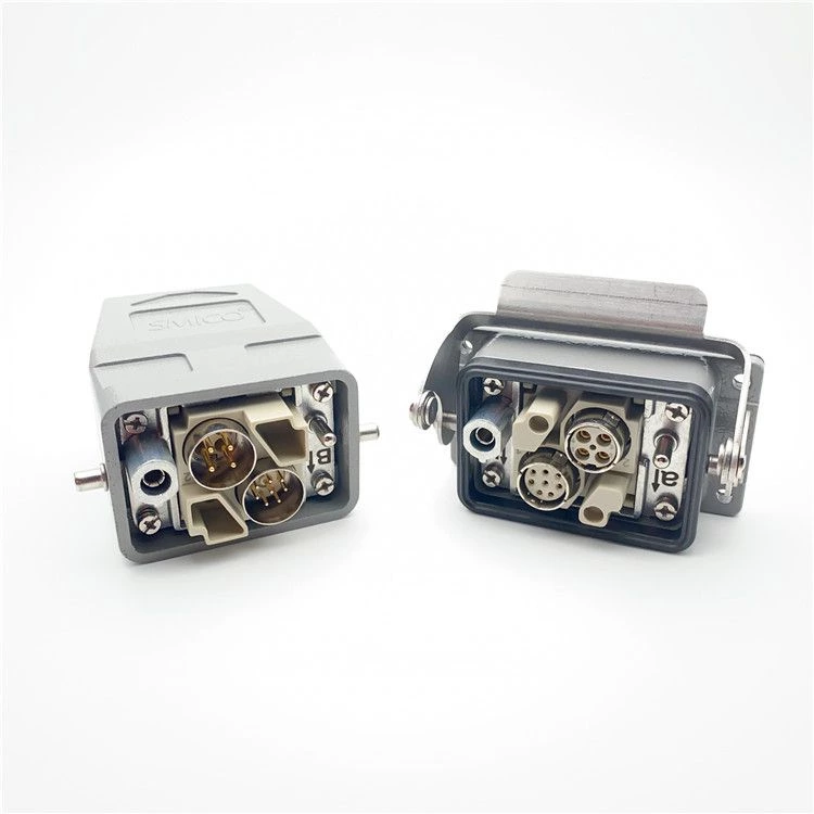 Conector circular de módulo coaxial de blindagem