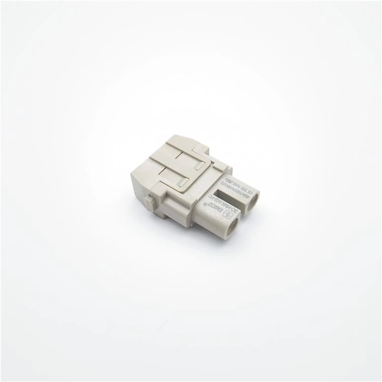 Conectores modulares HDC de 2 pinos de 40 A com contatos banhados a prata