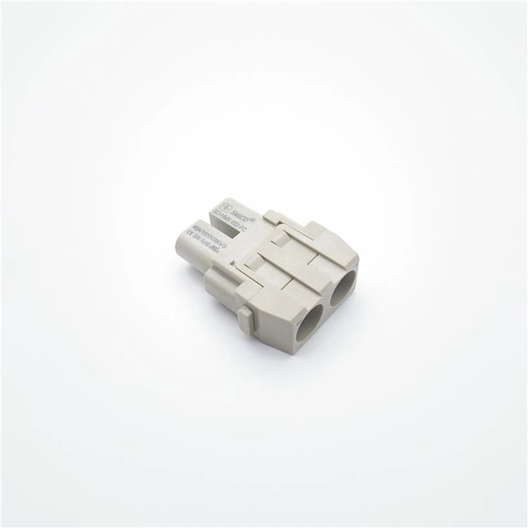 Conectores modulares HDC de 2 pinos de 40 A com contatos banhados a prata