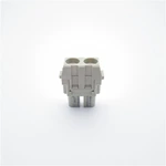 Conectores modulares HDC de 2 pinos de 40 A com contatos banhados a prata