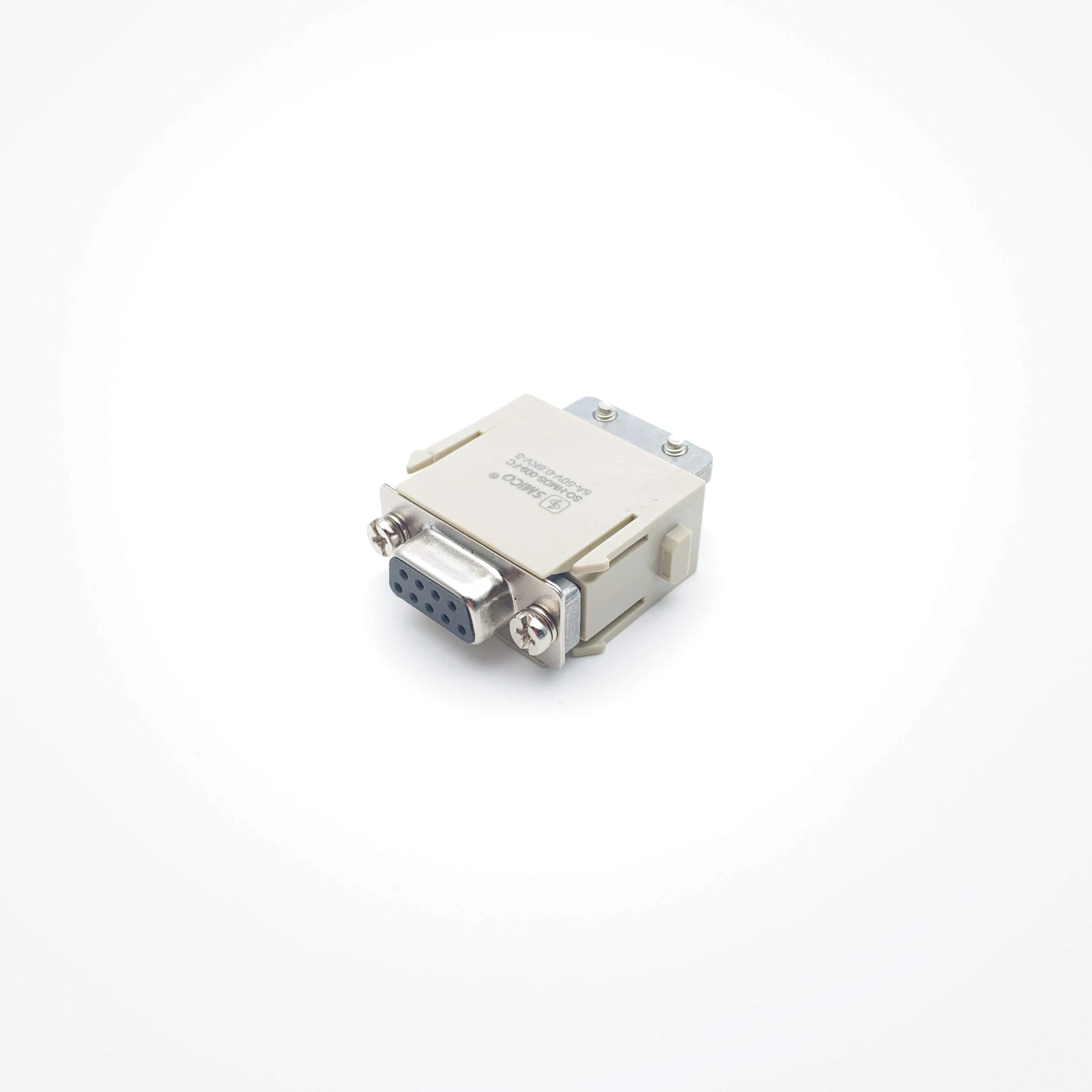 Conectores modulares HMDS de 9 pinos para serviço pesado com contatos banhados a prata