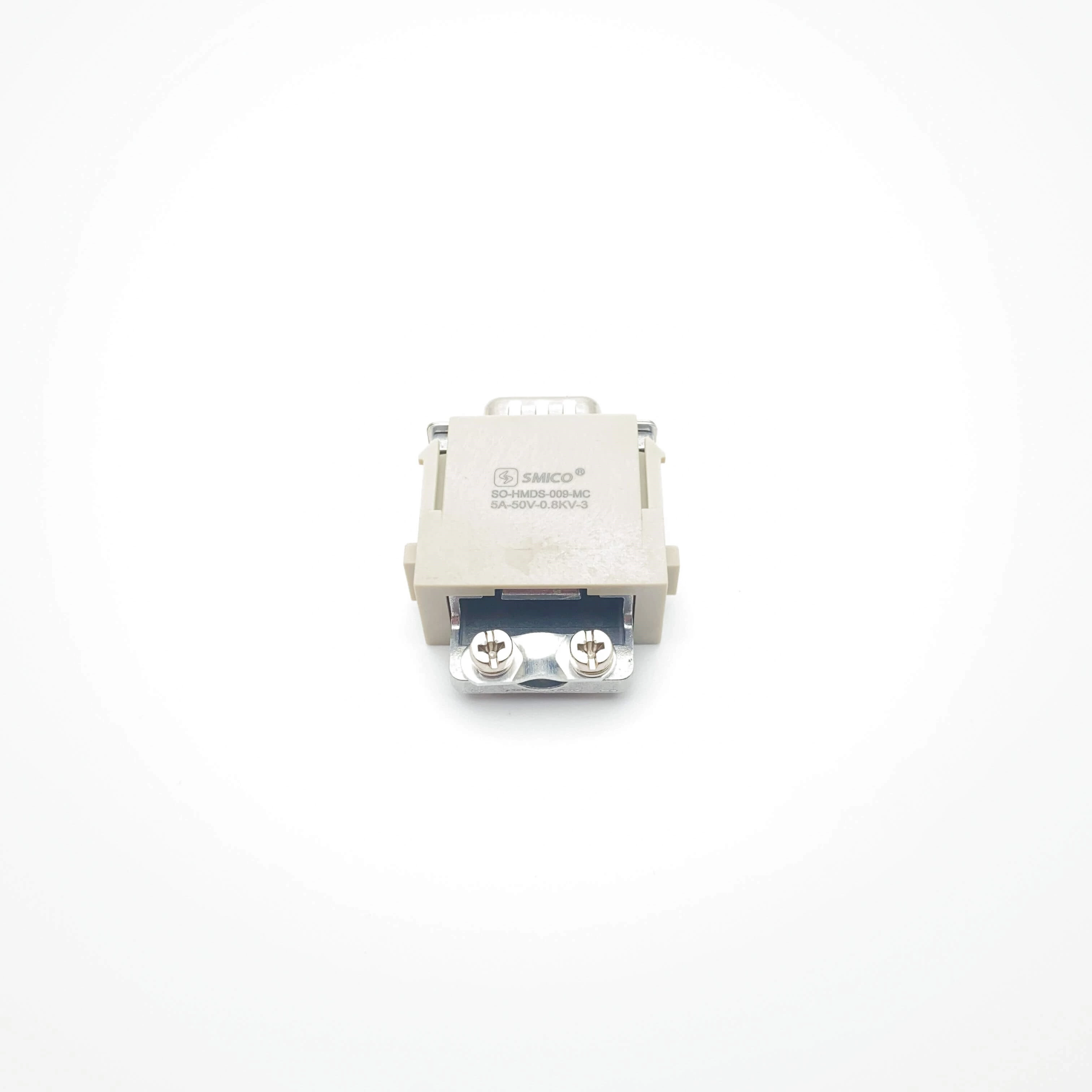 Conectores modulares D-SUB de 9 pinos para serviço pesado com contatos banhados a prata