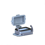 Conector de cabo para serviço pesado H10B para montagem em anteparo, capotas e invólucros de metal