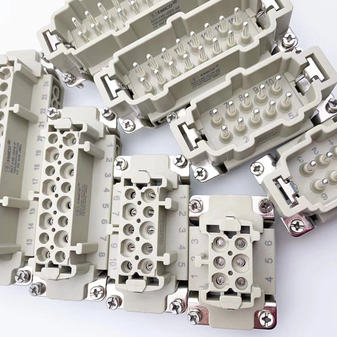 Pontos de projeto do conector industrial (conector para serviço pesado)