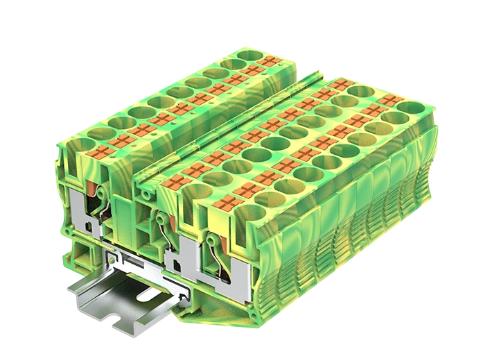 PT10-3-PE terminal de trilho guia de mola de pressão