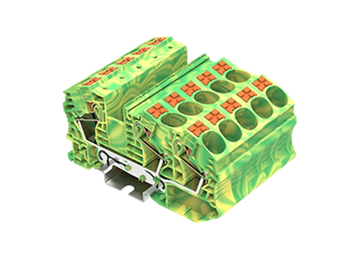 PT16-3-PE terminal de trilho guia de mola de pressão