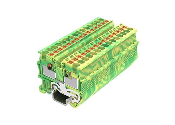 Terminal de trilho guia de mola de pressão PTM1.5-2-PE