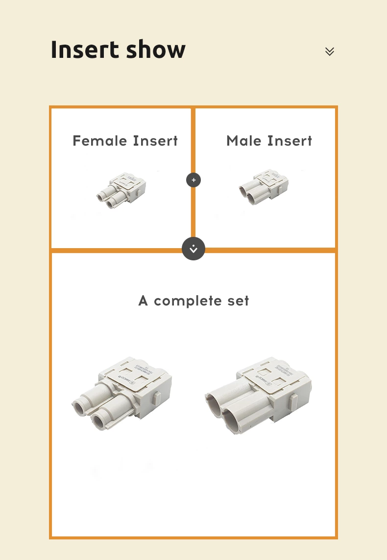 09140023141 HMK70-002-FC fêmea 70A modular industrial HDC conector de alta resistência