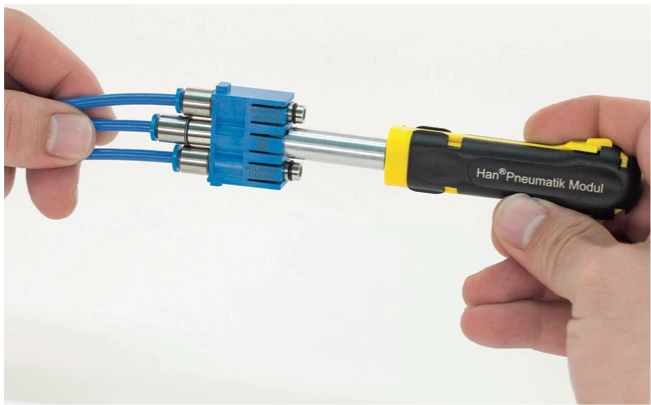 Conectores para serviço pesado Módulo pneumático metálico 09140006350