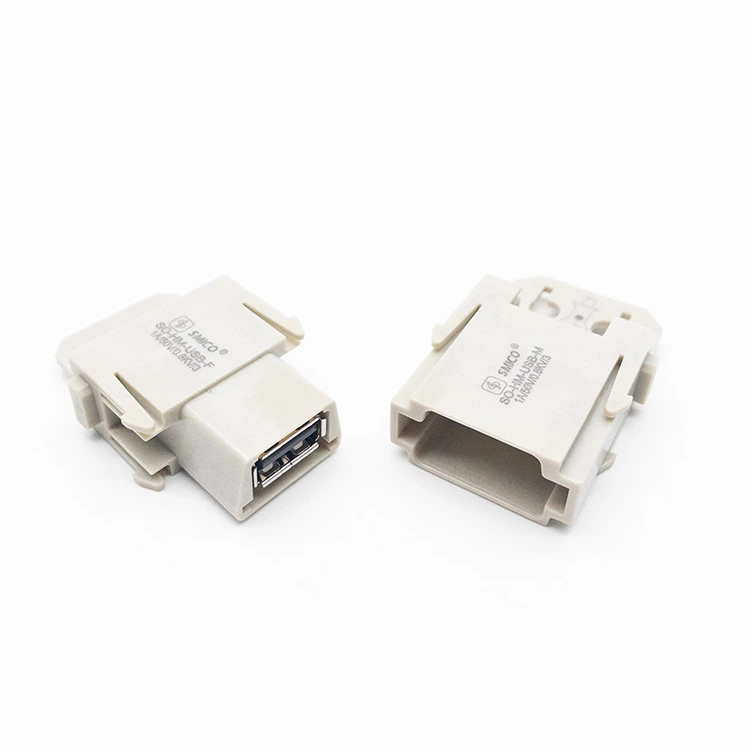 Conector de alta resistência HM-USB-F Módulo macho Trocador de gênero 09140014701