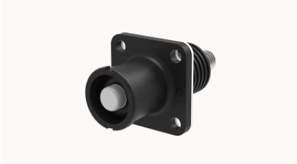 Conector de plugue à prova d'água de alta corrente preto para crimpagem de cabo ESS-200A-50-S-BK-18