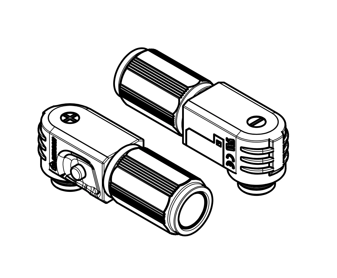 Conector de alta tensão, ângulo reto, IP67, conector estanque, plugue
