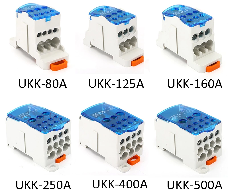 Blocos de distribuição unipolares/multipolares UKK 1250A