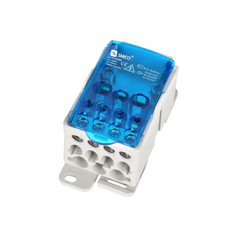 Caixa de bloco de terminais de distribuição de energia DIN Rail UKK UKK 500A