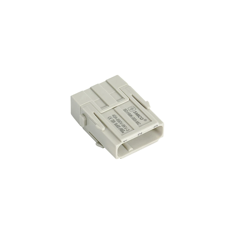 Conector modular SMICO HMK-003-MC para serviço pesado, crimpagem de 40 A, tipo 09140033001