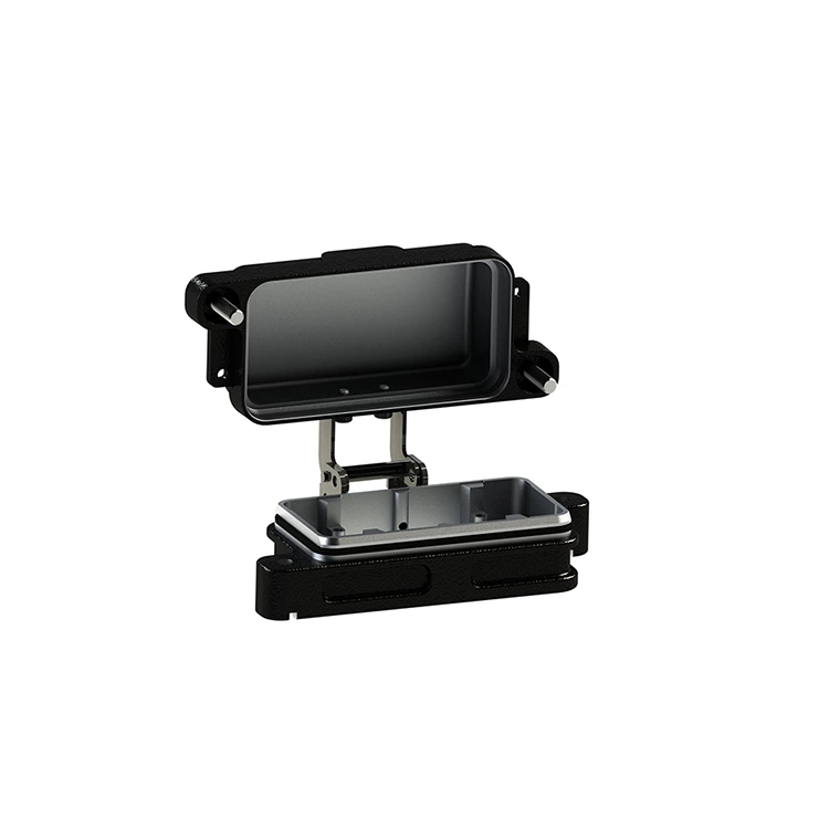 Invólucro de conector de alta resistência HPR com tampa metálica IP68 HP10B/H-ST-MCV-2H para ambientes externos adversos 09400100317