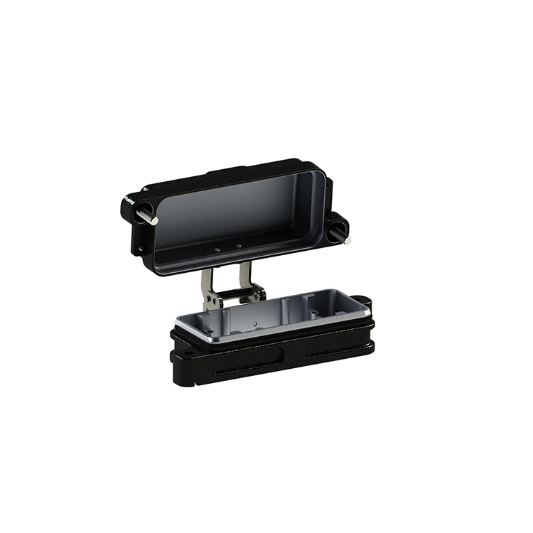 Invólucro de conector de alta resistência HPR com tampa metálica IP68 HP16B/H-MCV-ST-2H para ambientes externos adversos 09400160317