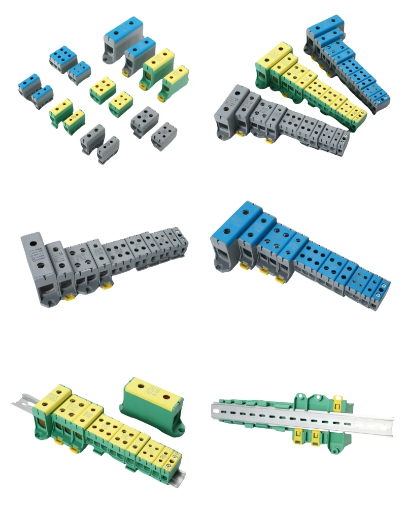 SOT5-50-3 Blocos de terminais de conexão de parafuso de barramento de trilho DIN elétrico de distribuição de energia grande 3*50 mm2