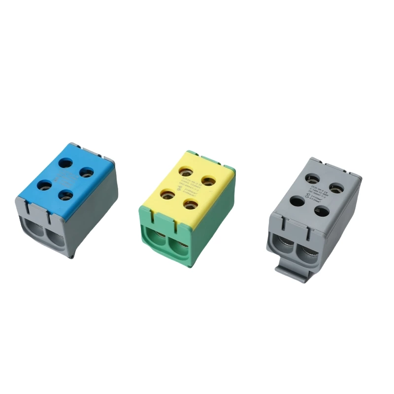 Conector de fio de alumínio para blocos de terminais de distribuição industrial, tipo de rosca SOT5-50-2 para conector Al/Cu 2*50 mm2