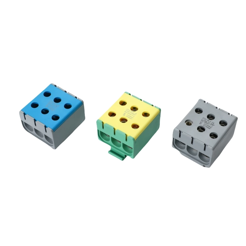 SOT5-50-3 Blocos de terminais de conexão de parafuso de barramento de trilho DIN elétrico de distribuição de energia grande 3*50 mm2