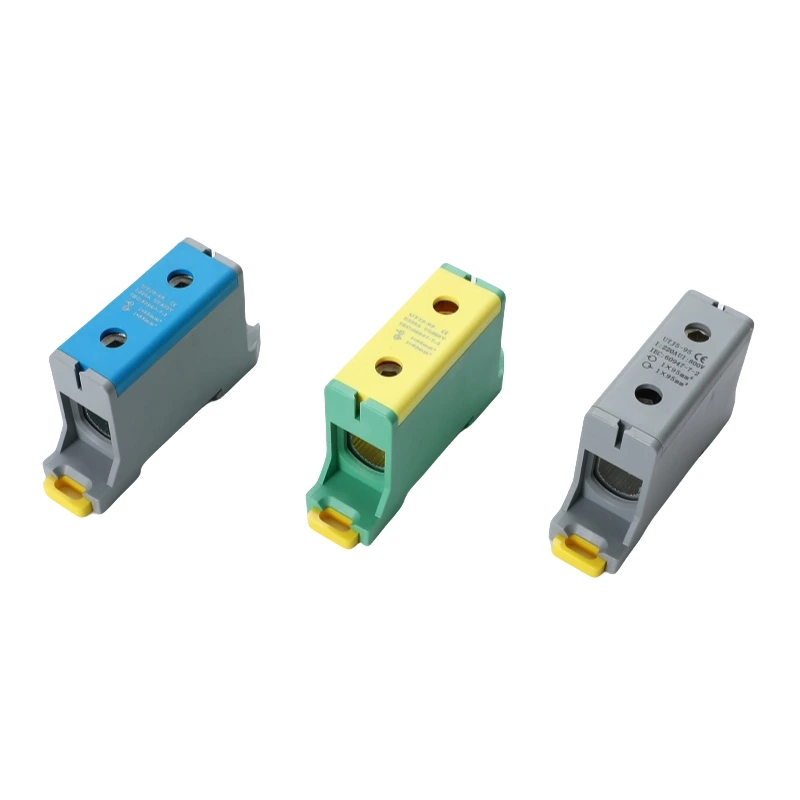 Blocos de terminais de distribuição industrial de alumínio SOT5-95, tipo rosca, série SOT5 para conector de alumínio de 95 mm²
