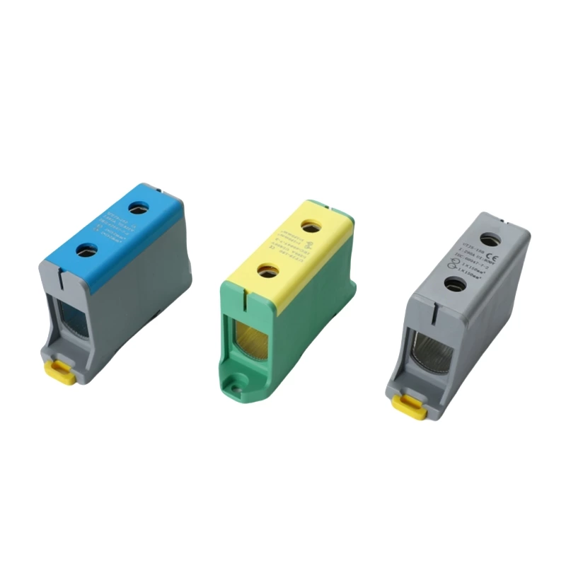 SOT5-150 Blocos de terminais de conexão de parafuso para barramento de trilho DIN de alumínio elétrico de distribuição de grande potência 150 mm2