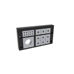 Sistema de entrada de cabos Estrutura destacável KBL 24/12-E IP54 Classe de chama UL94-V0 Autoextinguível