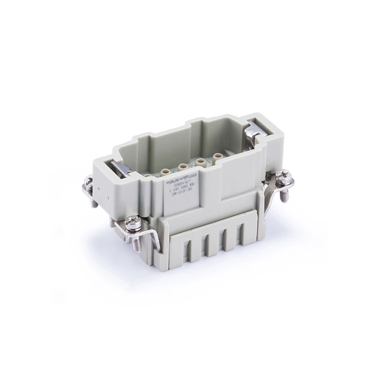 Conector retangular 16A 500V 09330102602 Terminal de crimpagem 10 pinos macho