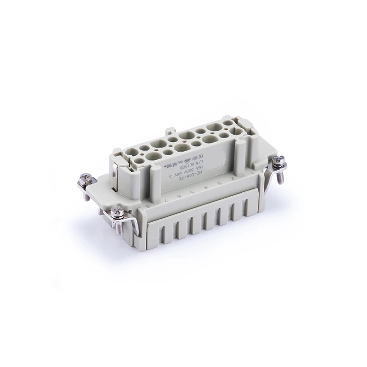 Conectores para serviços pesados Conector retangular terminal de crimpagem 09330162702 HE-016-FC