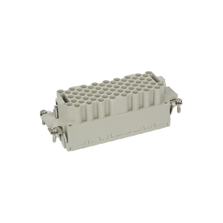 Conector de aviação para serviço pesado, 64 pinos, HEE-064-FC, conector fêmea 09320643101