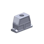 Conector de alta resistência IP68/IP69K à prova d'água, invólucro de capô SO-HC24B-TKH-2S-M32, entrada superior