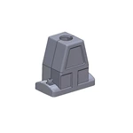 Conector de alta resistência SO-HC6B-TKH-2S-M32, capa e caixa, entrada superior IP68/IP69K