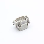 Conector de alta resistência 6 pinos 16A Terminal de mola HE-006-MSB Conector retangular