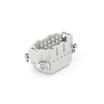 Conector de 10 pinos para serviço pesado, inserção macho 16A, encaixe rápido HE-010-MS, braçadeira de gaiola 09330102616