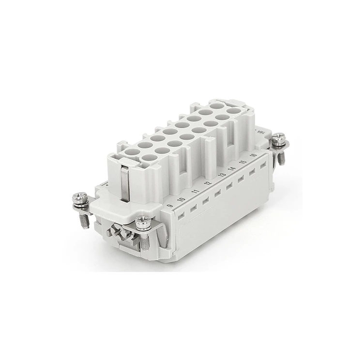 Conectores de serviço pesado HE-016-FS Conector de encaixe rápido com braçadeira de gaiola 09330162716