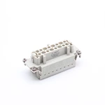 Conector industrial HE-016-FSB para serviços pesados, terminal de mola fêmea 16A 16 pinos