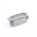 Conector industrial HE-016-MSB para serviços pesados, terminal de mola 16A 16 pinos